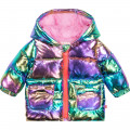 Iridescent hooded puffer jacket BILLIEBLUSH for GIRL