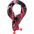 Printed and embroidered scarf BILLIEBLUSH for GIRL