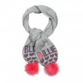 Tricot scarf with pompoms BILLIEBLUSH for GIRL