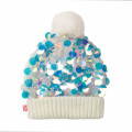 Bonnet pompon à sequins BILLIEBLUSH pour FILLE