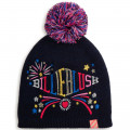 Embroidered pompom hat BILLIEBLUSH for GIRL