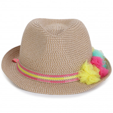 Hat with sequins and flowers BILLIEBLUSH for GIRL