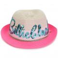 Chapeau avec logo en sequins BILLIEBLUSH pour FILLE