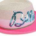 Chapeau avec logo en sequins BILLIEBLUSH pour FILLE