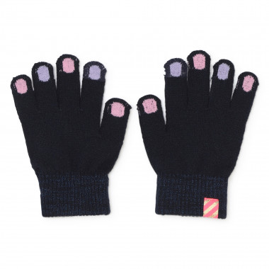 Metallic-knit gloves BILLIEBLUSH for GIRL