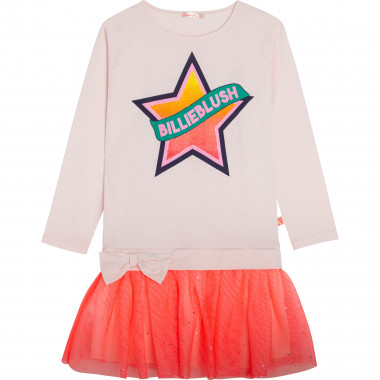 Jurk met lange mouwen van twee materialen BILLIEBLUSH Voor