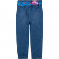 Jeans with tie belt BILLIEBLUSH for GIRL