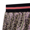 Coated canvas leopard shorts BILLIEBLUSH for GIRL