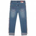 Sequined 5-pocket frayed jeans BILLIEBLUSH for GIRL