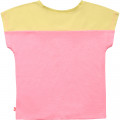 Two-tone jersey T-shirt BILLIEBLUSH for GIRL