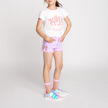 Sequined cotton T-shirt BILLIEBLUSH for GIRL