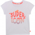 Sequined cotton T-shirt BILLIEBLUSH for GIRL