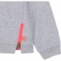 Fleece sweatshirt with zips BILLIEBLUSH for GIRL