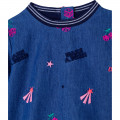 Embroidered denim blouse BILLIEBLUSH for GIRL