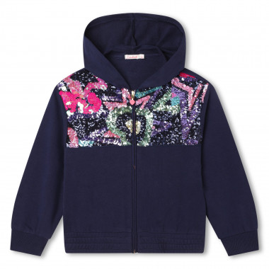 Hooded fleece zip sweatshirt BILLIEBLUSH for GIRL
