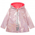 Sequined hooded rain jacket BILLIEBLUSH for GIRL