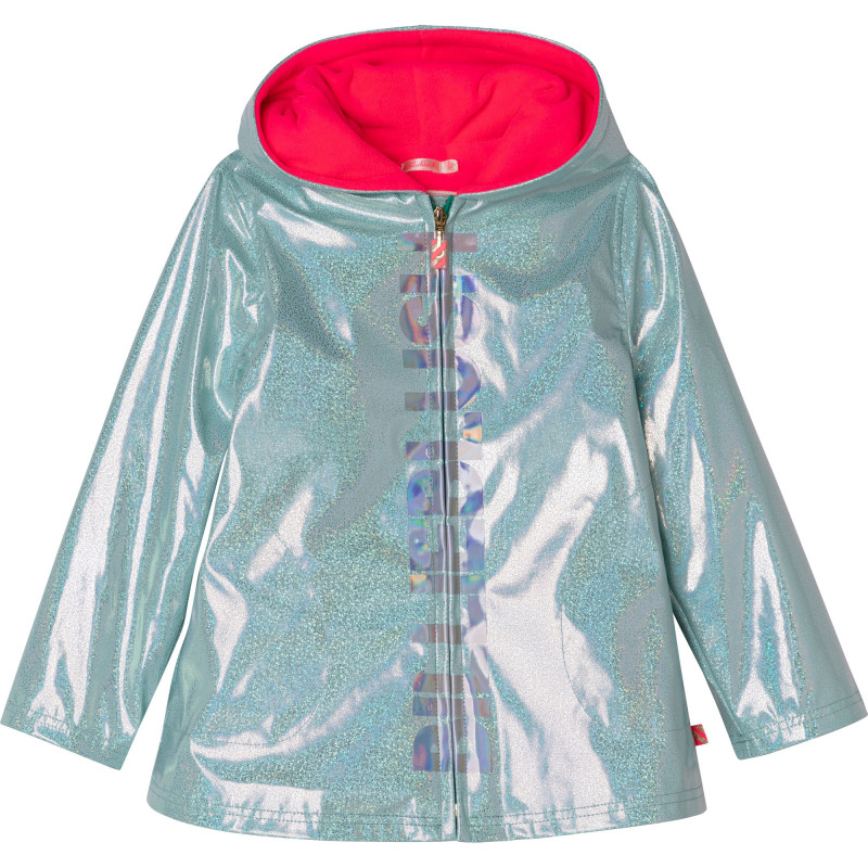 BILLIEBLUSH Sequined hooded rain jacket girl green Kids around