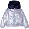 Reversible hooded jacket BILLIEBLUSH for GIRL
