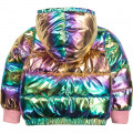 Iridescent hooded puffer jacket BILLIEBLUSH for GIRL