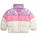 Tricolour hooded puffer jacket BILLIEBLUSH for GIRL