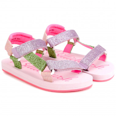 Multicoloured sequin sandals BILLIEBLUSH for GIRL