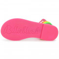 Fluorescent buckled sandals BILLIEBLUSH for GIRL