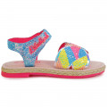Beaded hook-and-loop sandals BILLIEBLUSH for GIRL