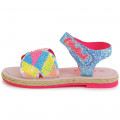 Beaded hook-and-loop sandals BILLIEBLUSH for GIRL