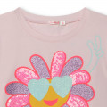 T-shirt à col rond et volants BILLIEBLUSH pour FILLE