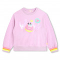 Sequinned towelling sweatshirt BILLIEBLUSH for GIRL