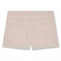 Fringed cotton twill shorts BILLIEBLUSH for GIRL