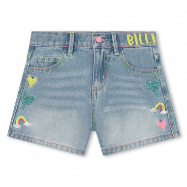 Embroidered denim shorts  for 