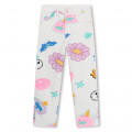 Printed cotton twill trousers BILLIEBLUSH for GIRL