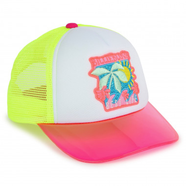 Bi-material cap with badge  for 
