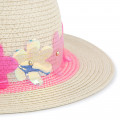 Sun hat with flowers BILLIEBLUSH for GIRL