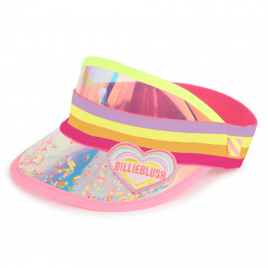 Glittery elasticated visor BILLIEBLUSH for GIRL