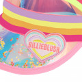 Glittery elasticated visor BILLIEBLUSH for GIRL
