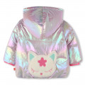 Blusão com capuz e fecho BILLIEBLUSH para RAPARIGA