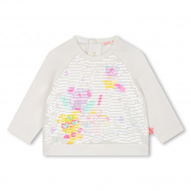 T-shirt en coton à sequins BILLIEBLUSH pour FILLE