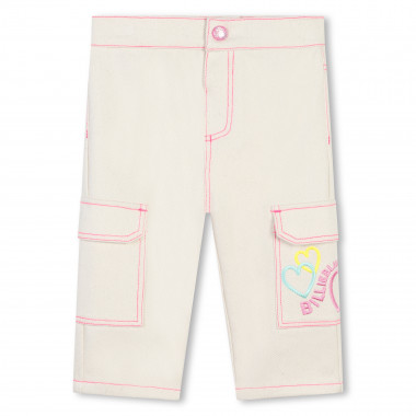 Calças bordadas em algodão BILLIEBLUSH para RAPARIGA