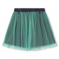 Bi-material press-stud skirt BILLIEBLUSH for GIRL