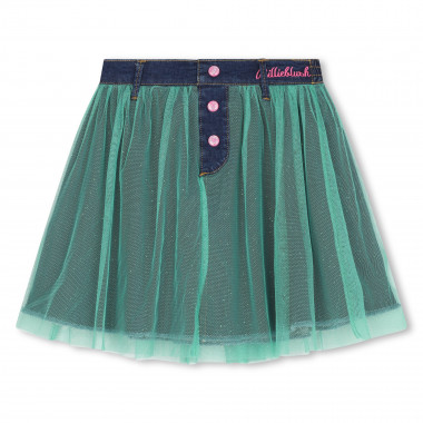 Bi-material press-stud skirt BILLIEBLUSH for GIRL