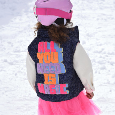 Sleeveless sequin puffer BILLIEBLUSH for GIRL