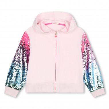 Hooded fleece cardigan BILLIEBLUSH for GIRL