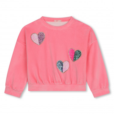 Sweat-shirt en velours BILLIEBLUSH pour FILLE