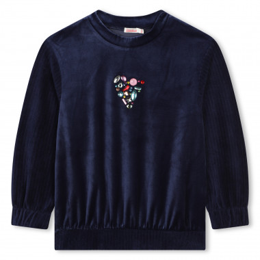 Sweat-shirt en velours BILLIEBLUSH pour FILLE