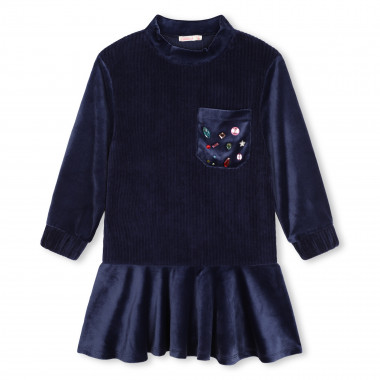 Novelty velvet dress BILLIEBLUSH for GIRL