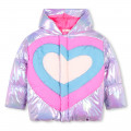 Shiny hooded puffer jacket BILLIEBLUSH for GIRL