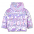 Shiny hooded puffer jacket BILLIEBLUSH for GIRL