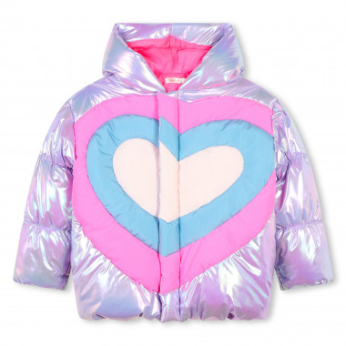 Shiny hooded puffer jacket BILLIEBLUSH for GIRL